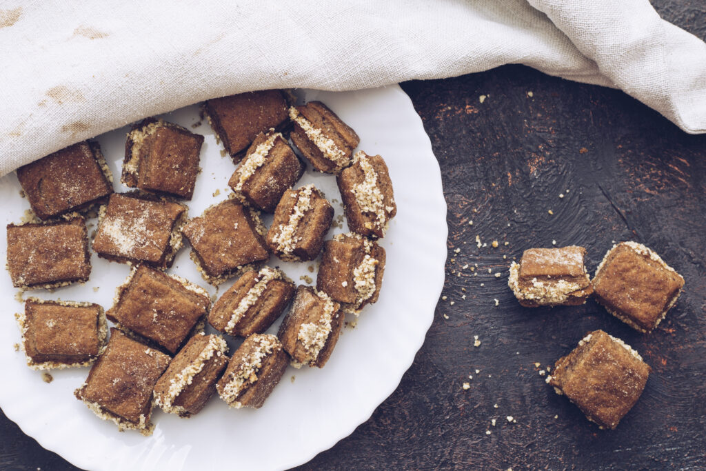 Beautifully packaged vegan fudge ready for gifting, showcasing eco-friendly packaging and a homemade touch for special occasions.